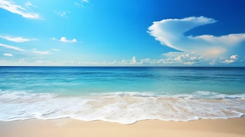 Peaceful Ocean View with Sandy Beach