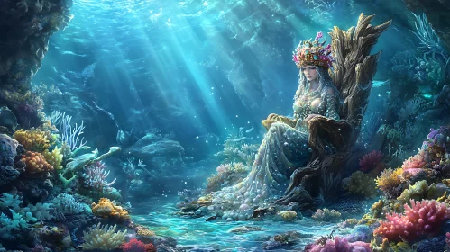 Ocean Depths Mermaid Fantasy Art