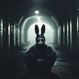 Dark Tunnel Bunny Mask