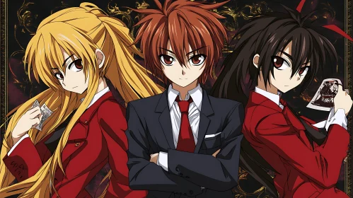 Anime Trio in Suits