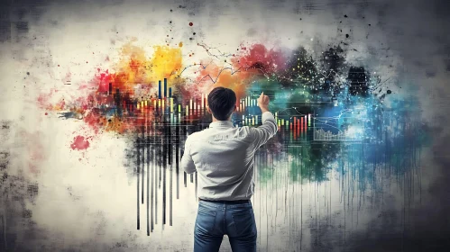 Colorful Data Streams Artwork