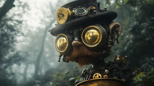 Mechanical Man in the Woods