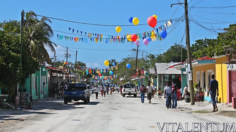 Colorful Street Celebration