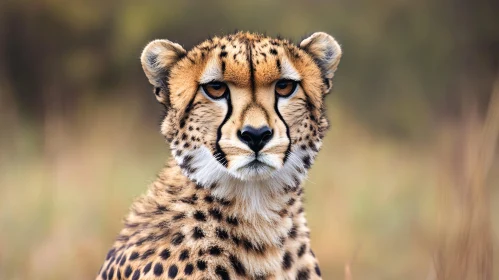 Cheetah Face Close-Up: Wildlife Image