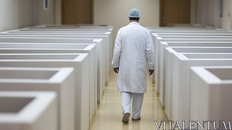 Medical Professional in a Hallway