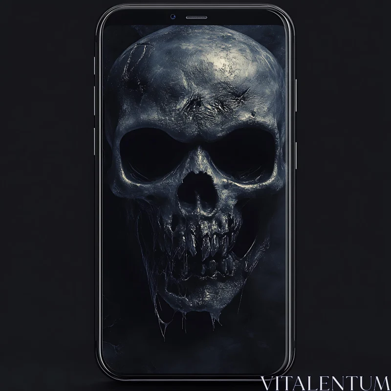 Dark Skull Phone Wallpaper