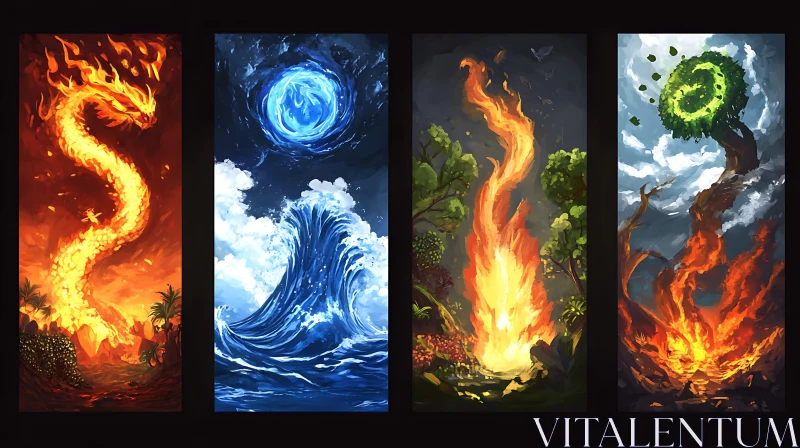 Four Elements: A Study in Nature's Power
