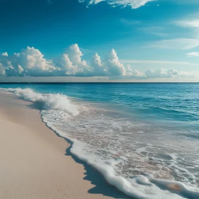 Peaceful Ocean View with Sandy Shore
