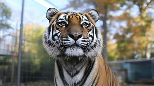 Tiger Face Close-Up: Wild Animal Kingdom