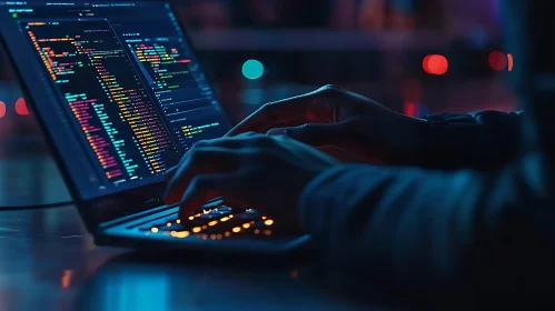 Laptop Coding Session