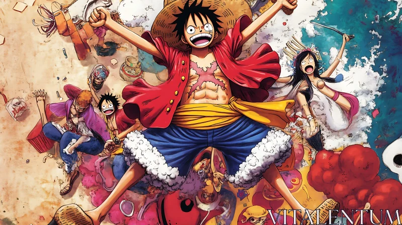 Anime Adventure with Energetic Characters