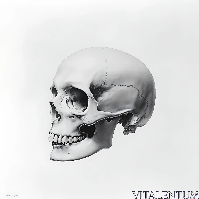 Monochrome Skull Study