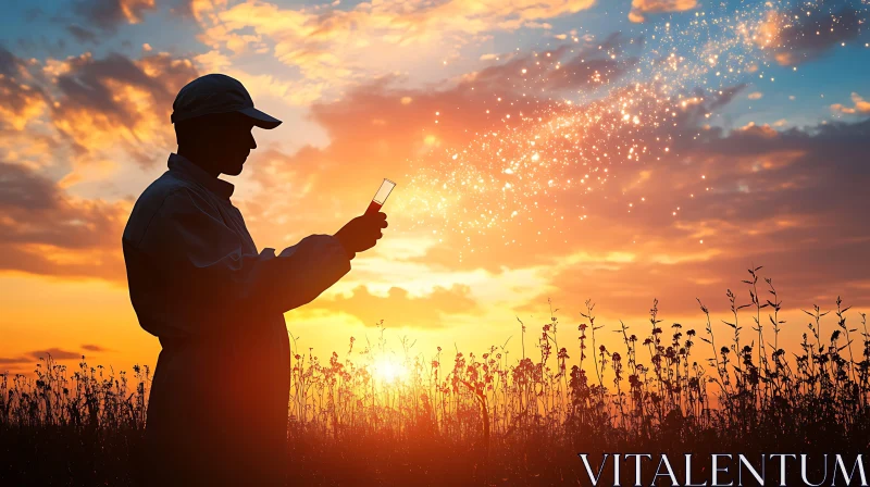 Sunset Field Test Tube Magic