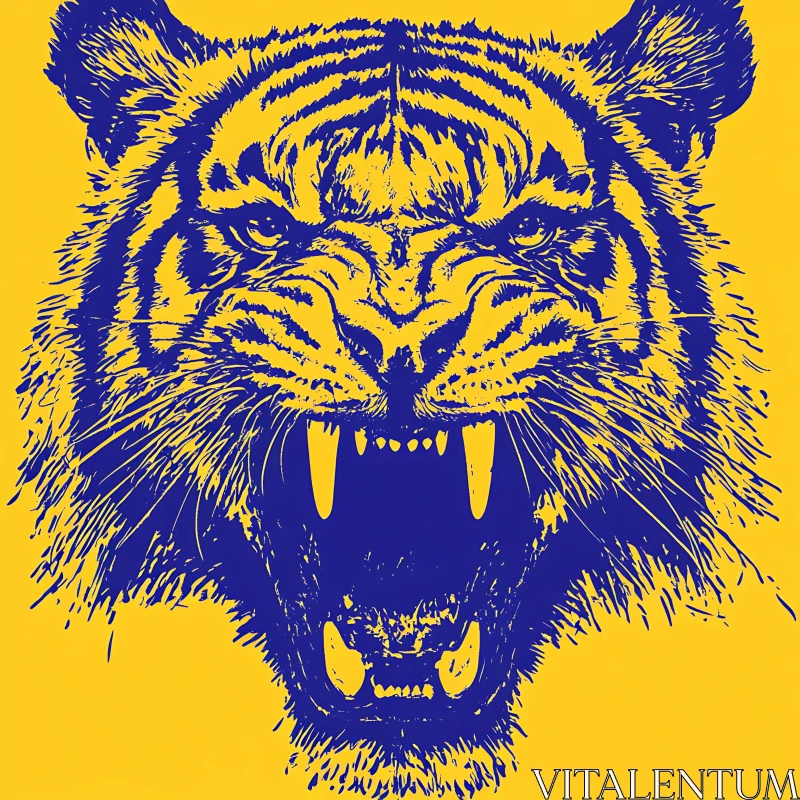 Tiger Face Illustration
