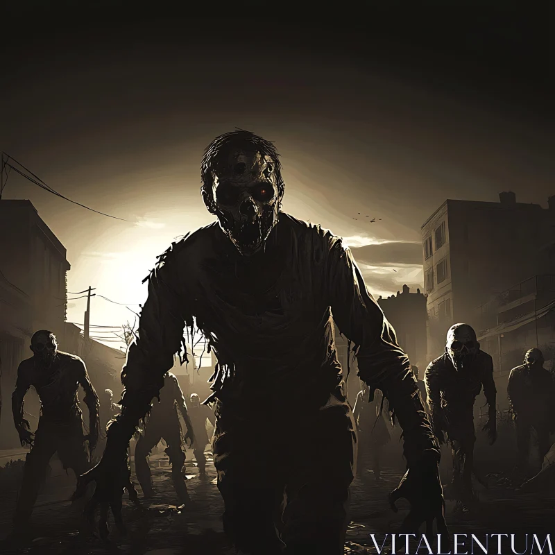 Monochrome Zombie Horde