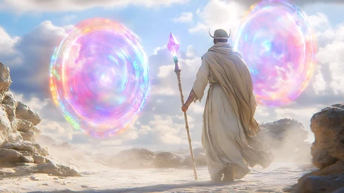 Enigmatic Wizard at the Gate
