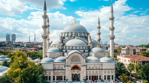 Architectural Marvel: A Mosque in Istanbul