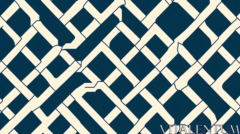 AI ART Abstract Geometric Pattern with White Lines