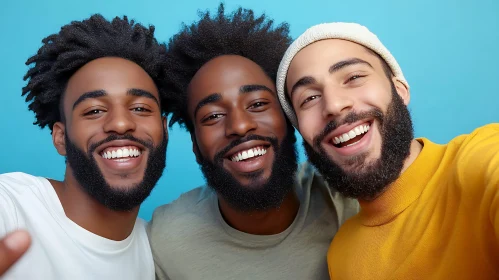 Three Friends Smiling Portrait