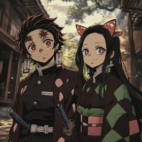 Traditional Anime Samurai