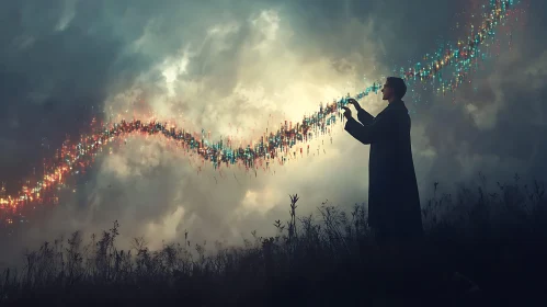 Enchanting Light Manipulation Scene