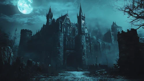 Mystical Castle at Night