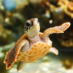 Sea Turtle in Ocean