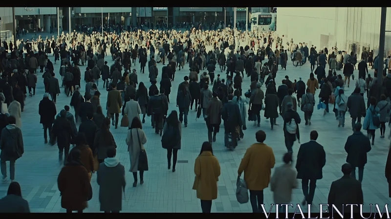 City Square Crowd: People in Motion