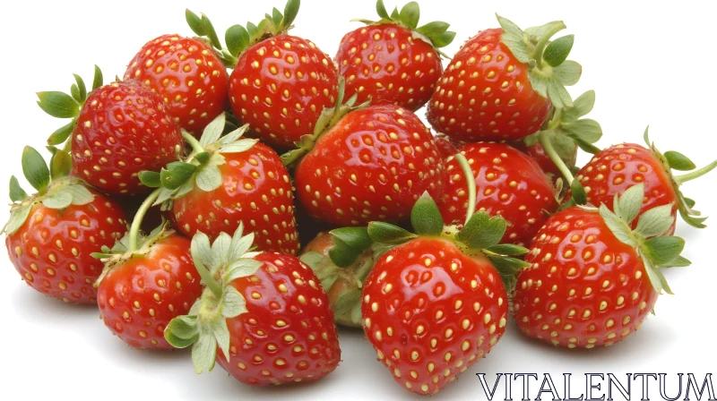 Pile of Ripe Red Strawberries