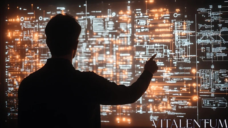 Data Analysis on Futuristic Screen