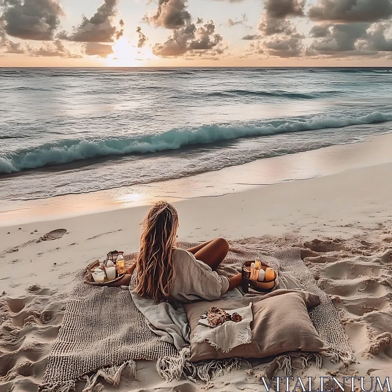 Beach Sunset Serenity