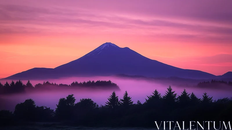 Mountain Peak at Dawn