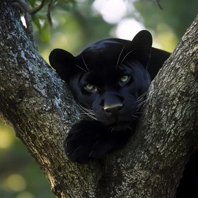Panther on Tree