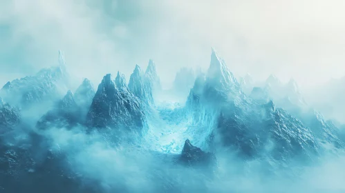 Frozen Mountain Range