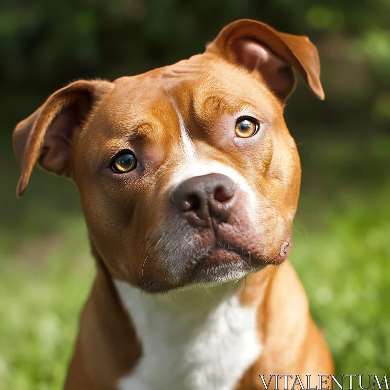 AI ART Charming Canine Close-up in Nature