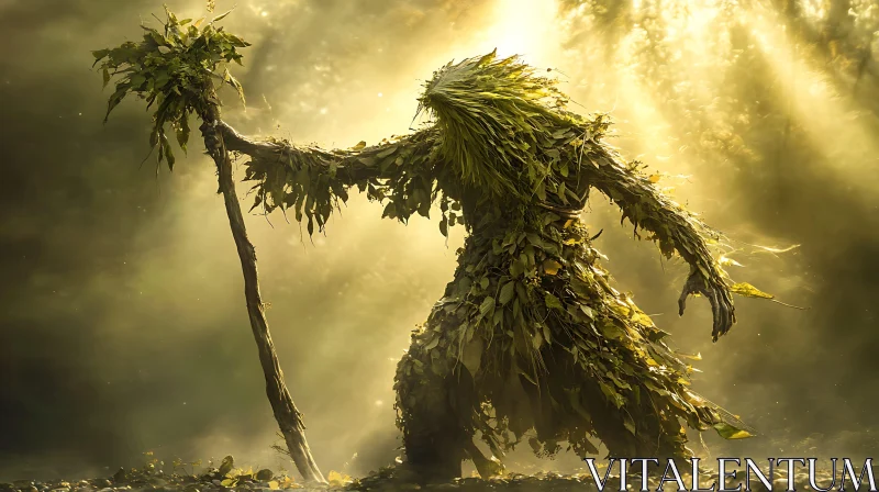 Guardian of the Woods, Forest Spirit AI Image