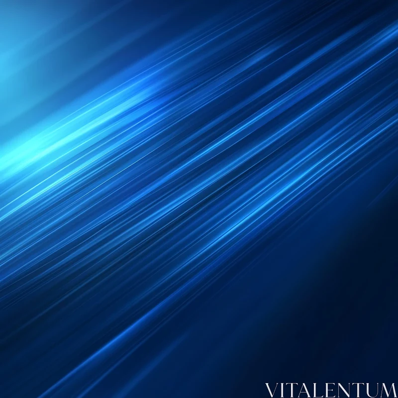 Abstract Blue Lines Composition AI Image