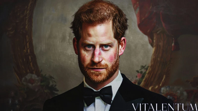 Prince Harry Classic Portrait AI Image