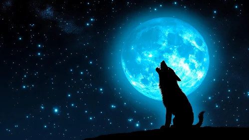 Lunar Howl: A Wolf's Serenade