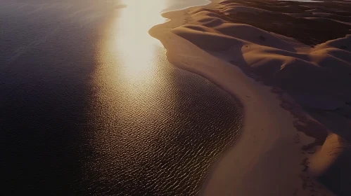 Coastal Dunes at Sunset