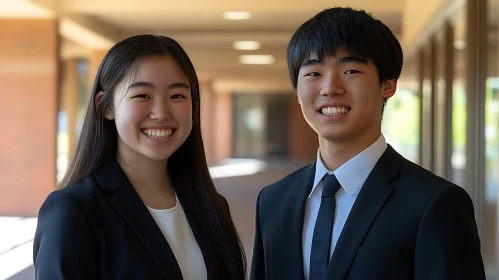 Formal Attire Portrait of Young Professionals