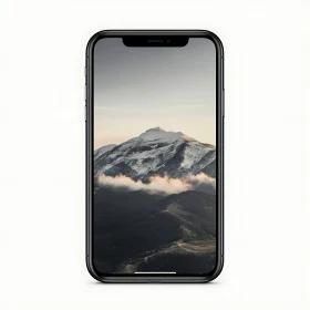 Mountain Landscape on Mobile Device
