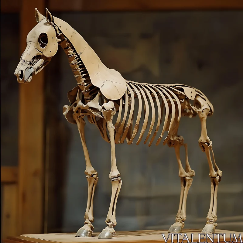 Skeletal Horse: An Anatomical Study AI Image