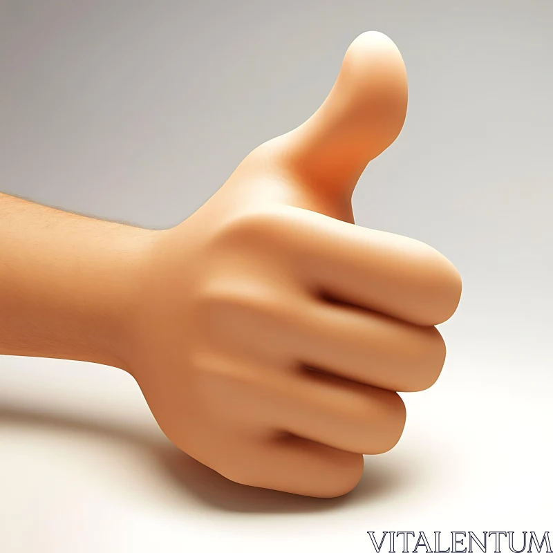 Approval Gesture Close-Up AI Image