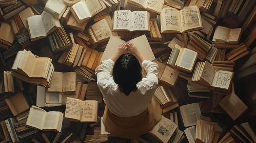 Lost in Thought: A Woman and Her Books