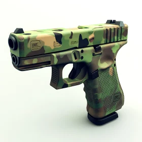 Camouflage Design Pistol for Military Use