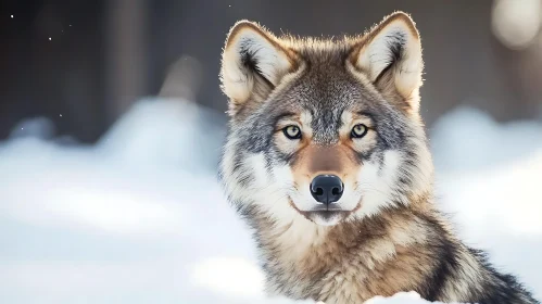 Wolf in Snow