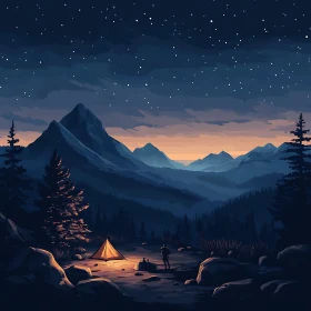 Starry Night Camping Adventure