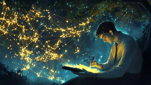 Connected World Digital Art