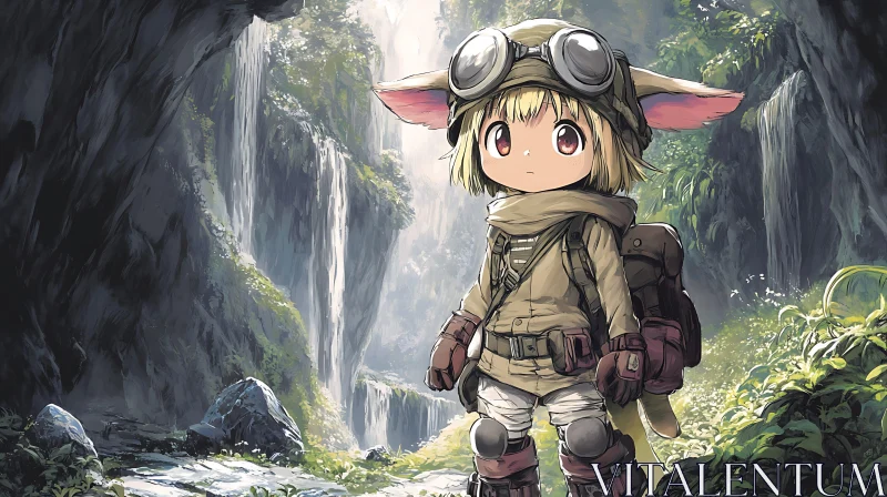 Forest Explorer Anime Character AI Image